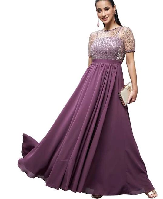 Diya Agarwal - Brown partywear